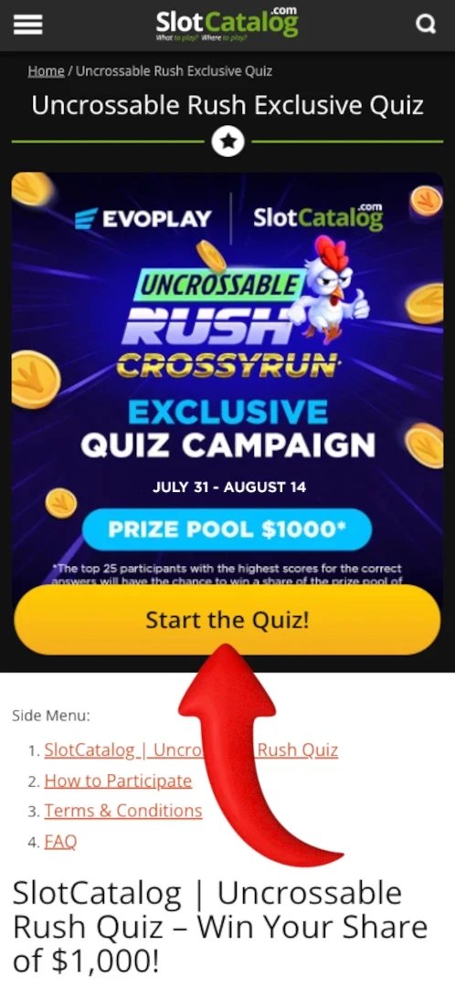 Uncrossable rush slot - Découvrez l'Excitation Inébranlable d'Uncrossable Rush avec Evoplay au Casino