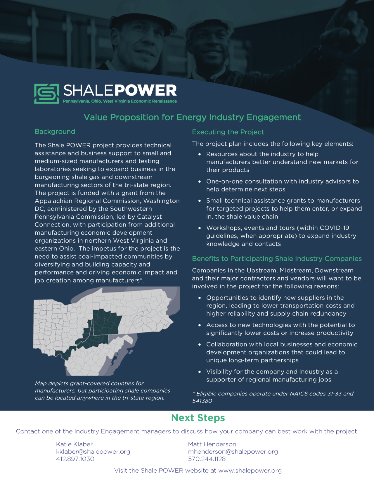 Value Proposition for Energy Industry Engagement Shale POWER